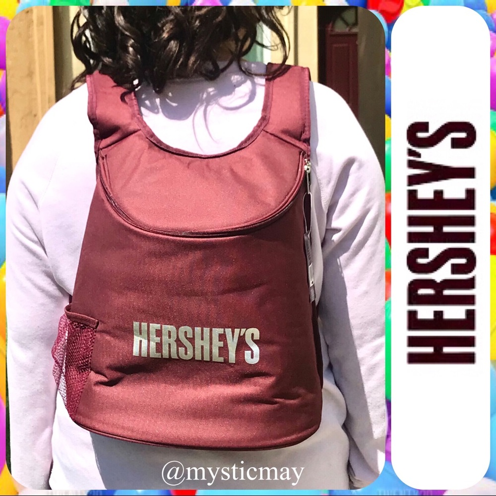 New 2015 HERSHEY’S Candy Chocolate Brown Cooler Insulated Backpack Lunch Bag